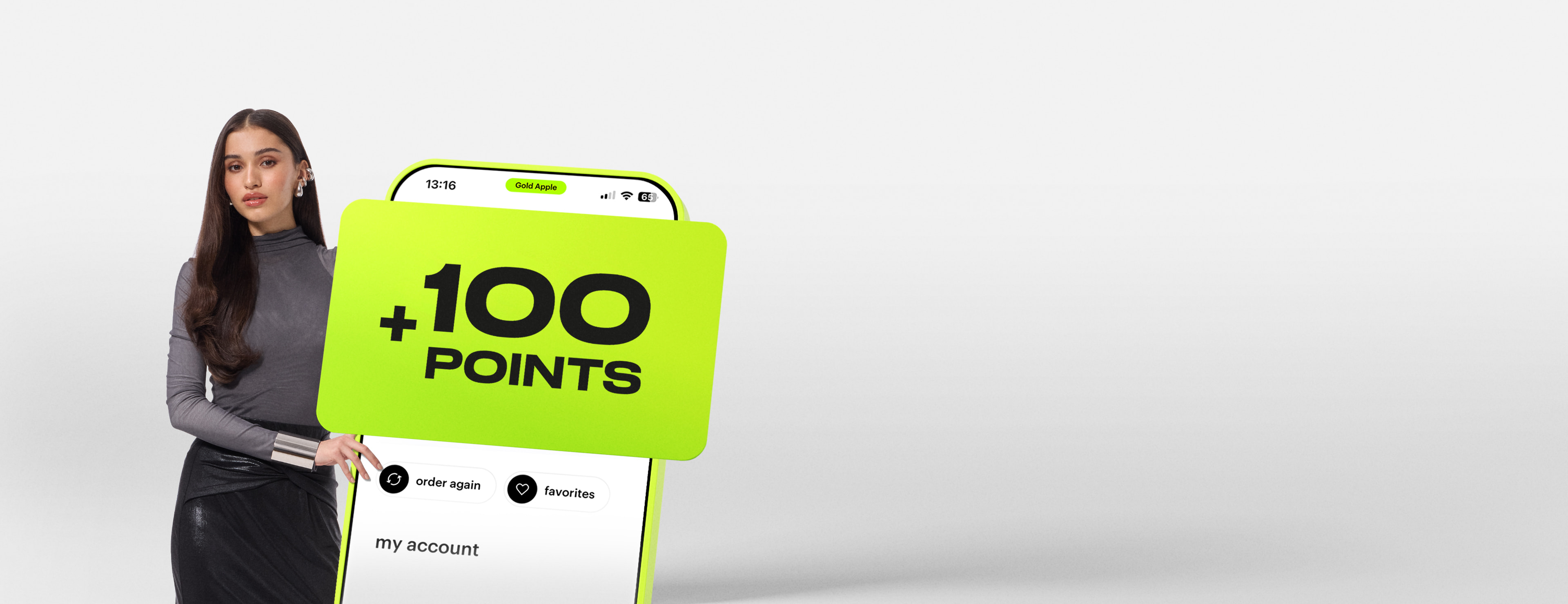 get 100 points<br />for shopping