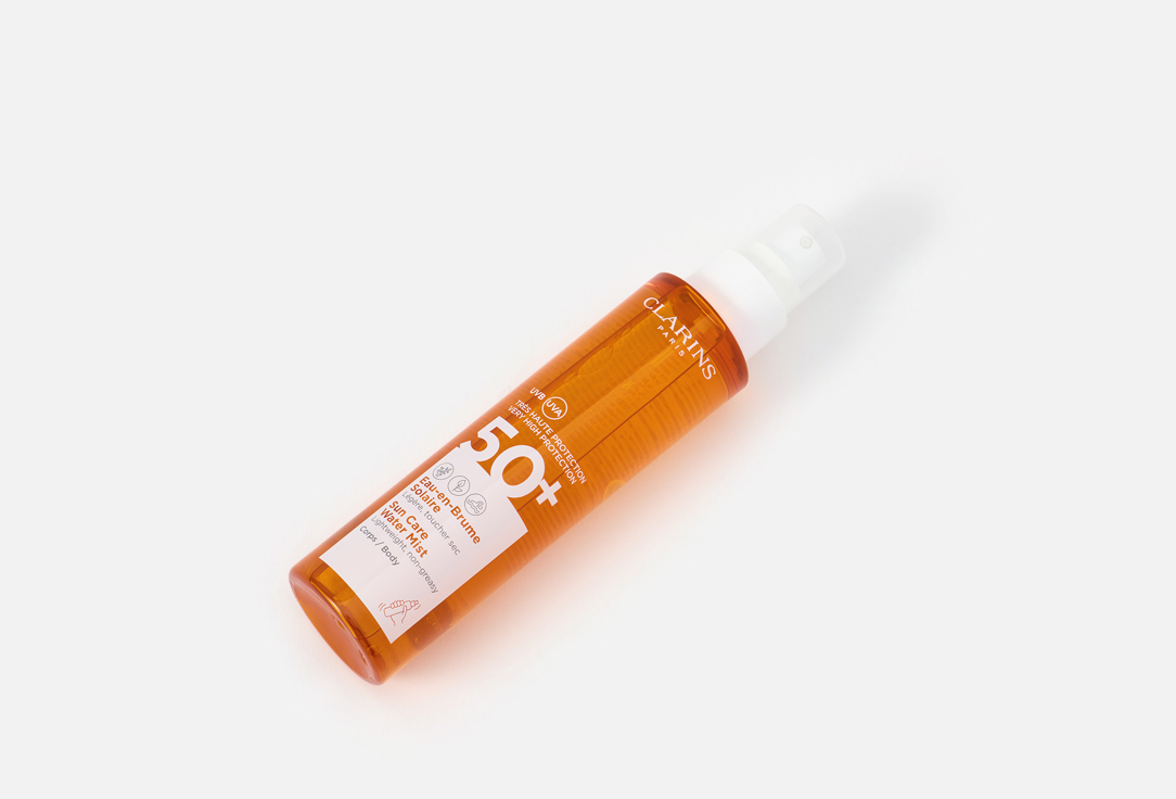 Clarins Sunscreen body lotion spray SPF 50+ Eau-en-Brume Solaire Corps