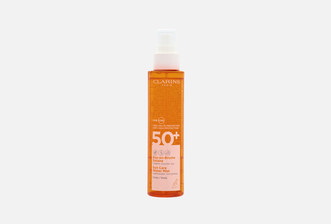 Clarins Sunscreen body lotion spray SPF 50+ Eau-en-Brume Solaire Corps
