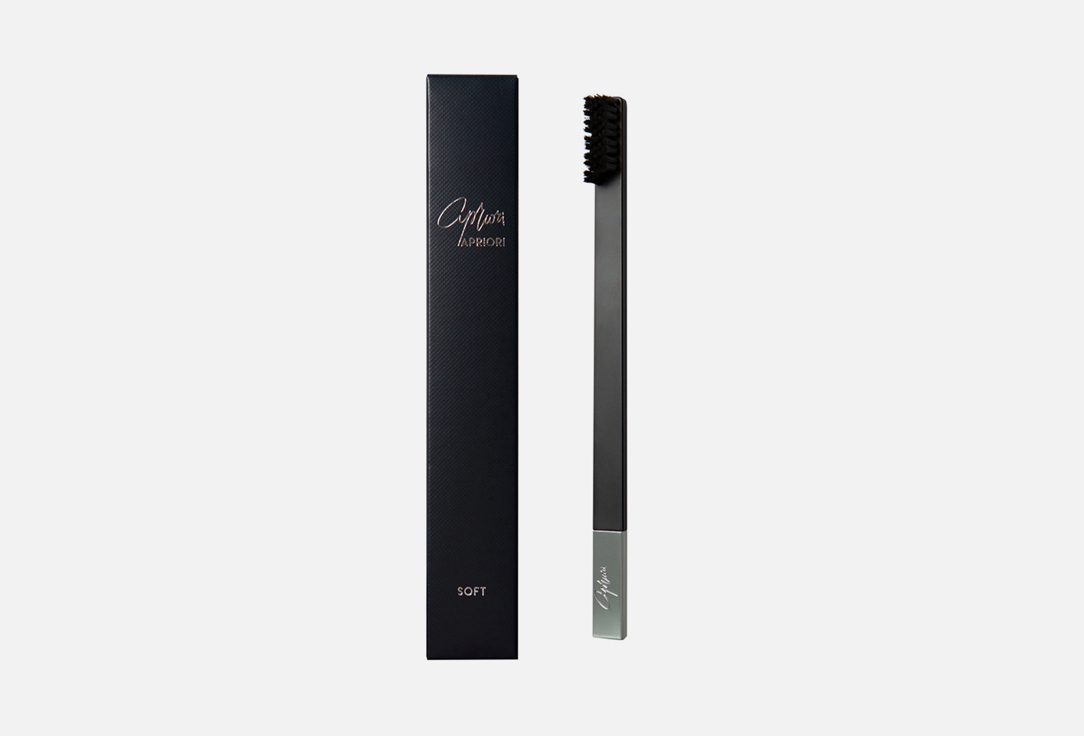 Apriori Toothbrush Soft Slim By Apriori Black/Silver