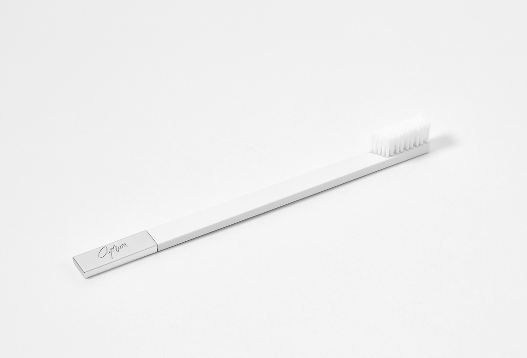 Apriori Toothbrush Medium Slim By Apriori White/Silver