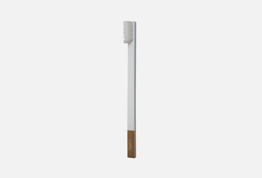 Apriori Toothbrush Medium Slim By Apriori White/Gold