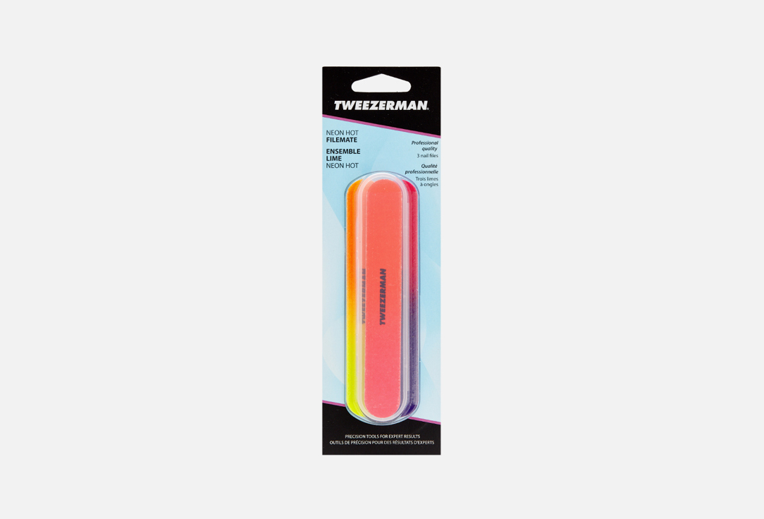 TWEEZERMAN Set of nail files NEON HOT FILEMATE