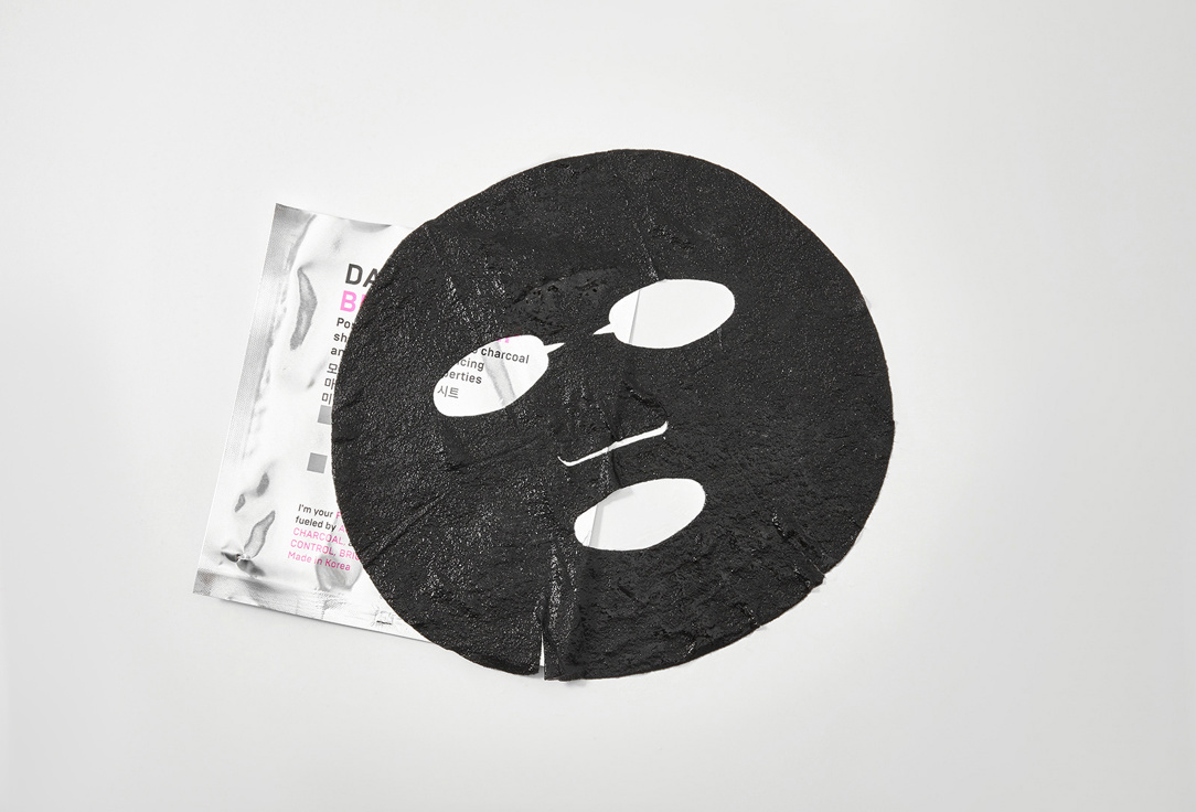 DARLING* Balancing bamboo charcoal face sheet mask Black sheep