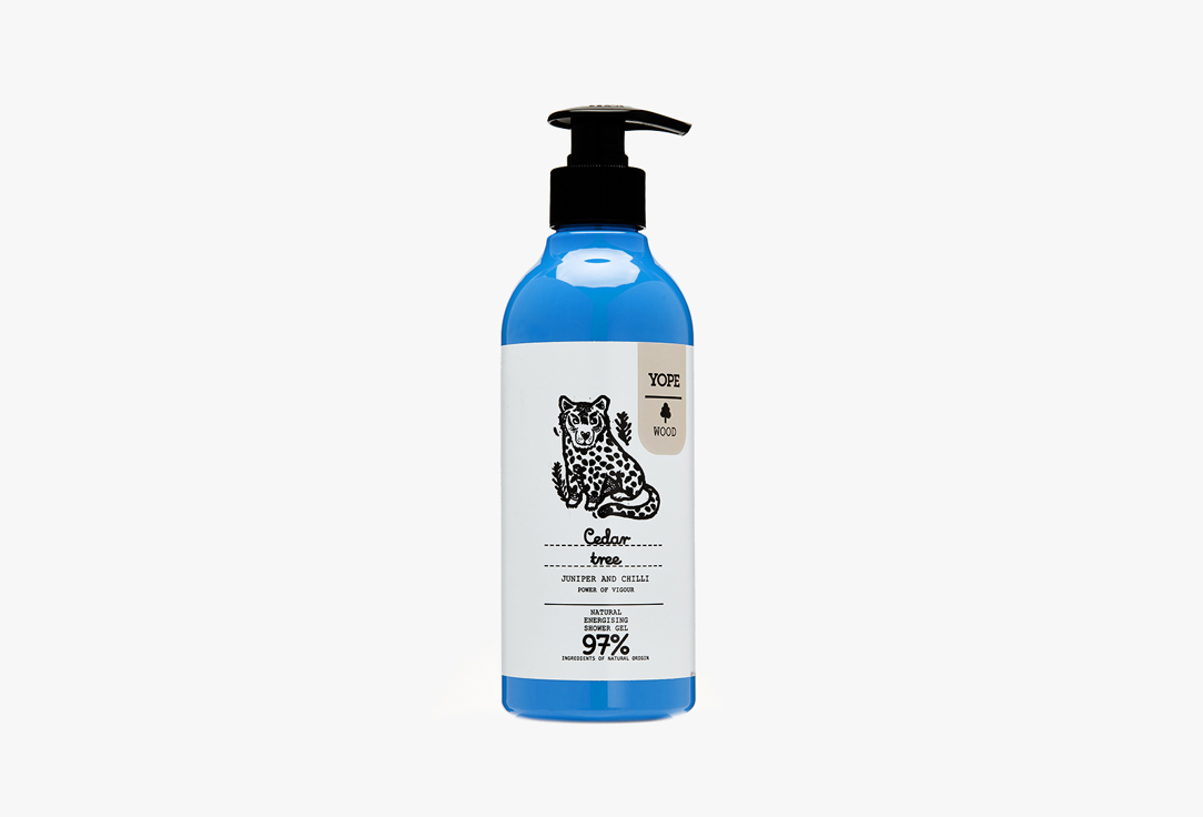 YOPE Natural Shower Gel  Cedar tree, juniper, chilli 