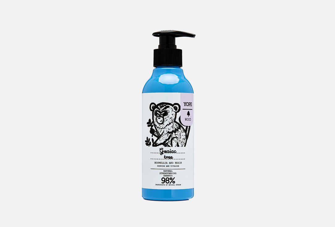 YOPE Firming shampoo  Guaiac tree, myrrh, tonka 