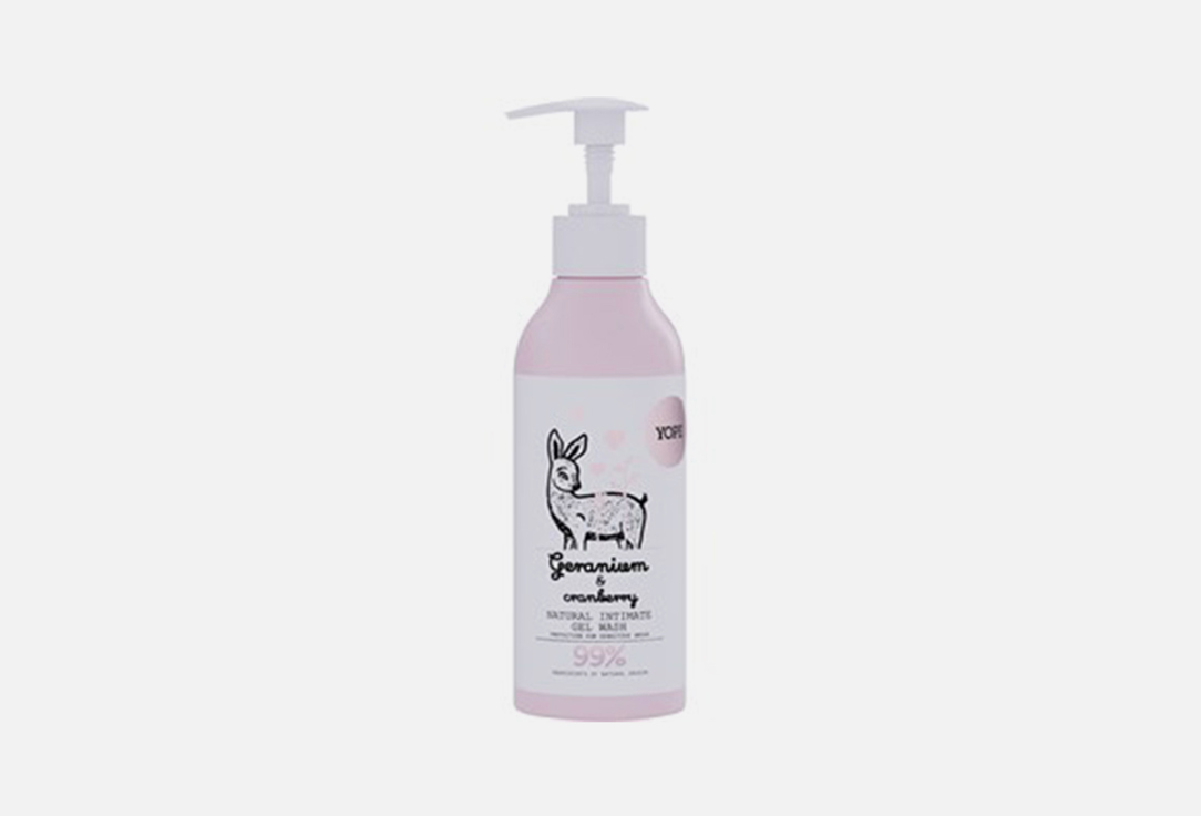 YOPE Natural Intimate Wash Geranium & Cranberry