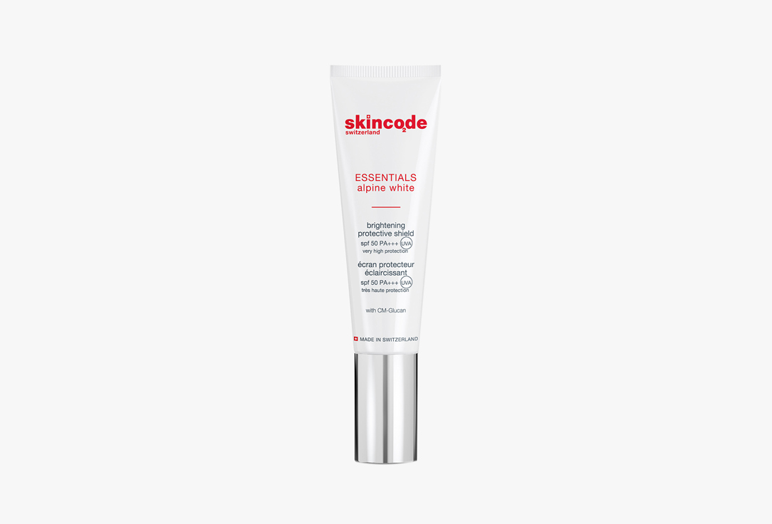 SKINCODE brightening suncream  SPF50+ PA++++ Essentils Alpine white protective shield