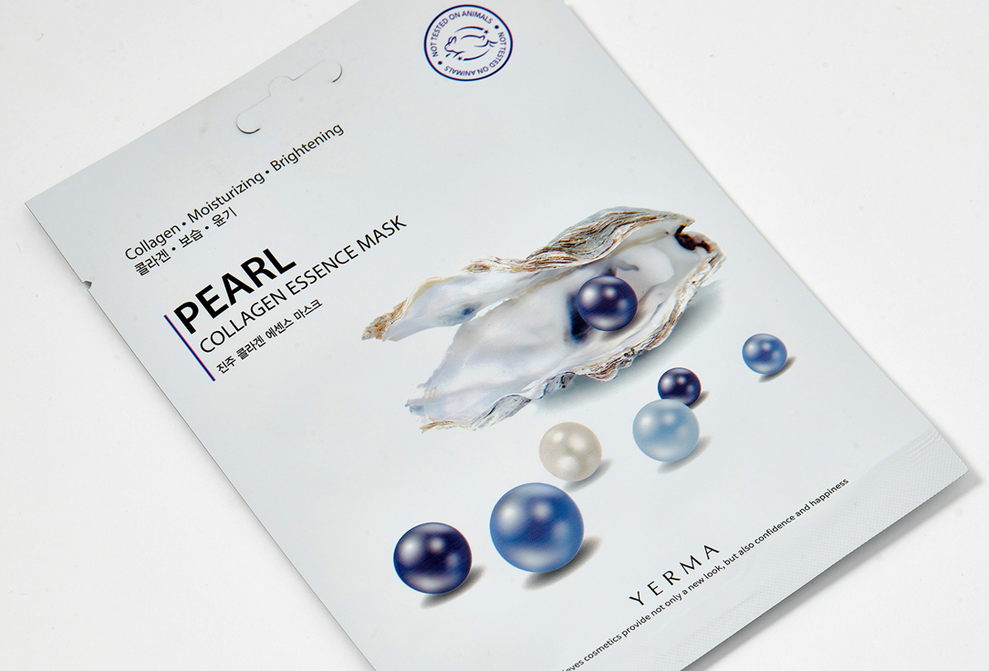 YERMA Face sheet mask Collagen essence pearl