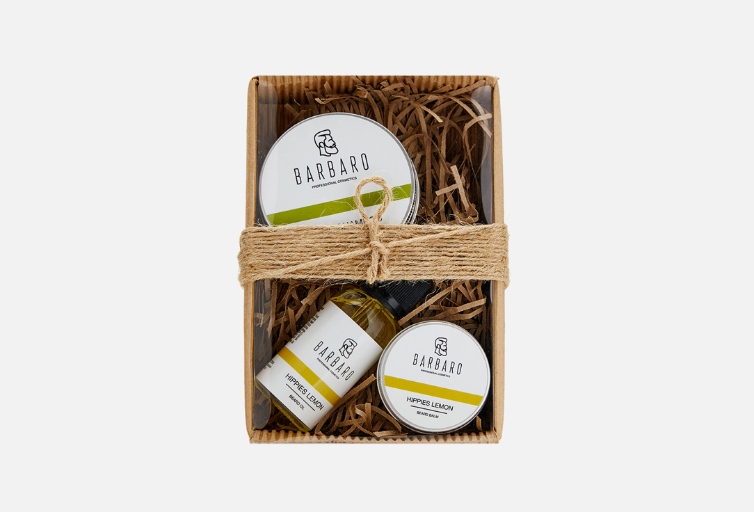 BARBARO Beard Balm & Beard Oil & Solid Shampoo Set Barbaro 