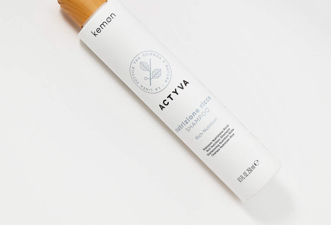 Kemon Shampoo for dry scalp and very dry hair Actyva nutrizione ricca