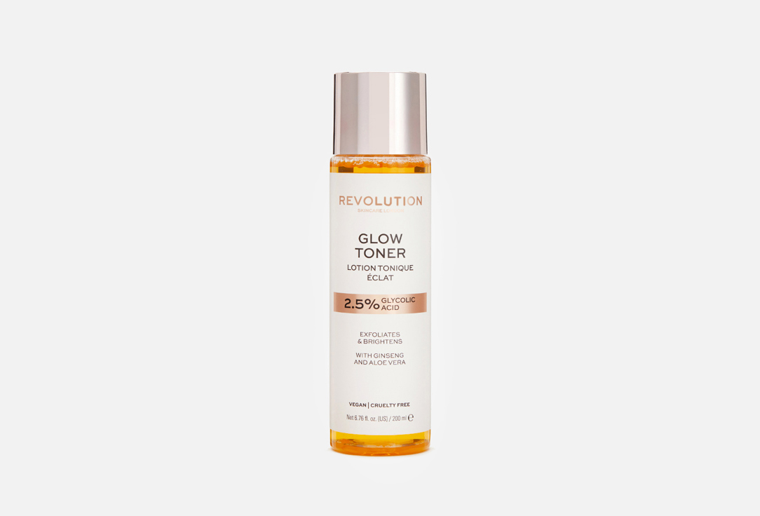 REVOLUTION SKINCARE Exfoliating & Brightening Toner 2.5% Glycolic Acid 