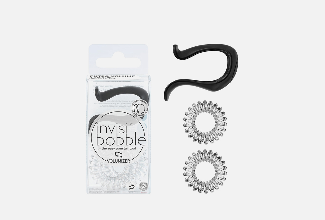 Invisibobble A set of accessories for voluminous hairstyles Volumizer pretty dark