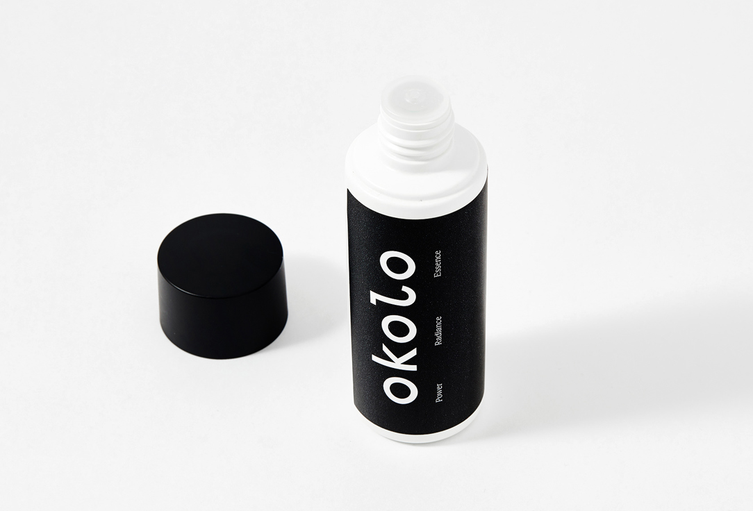 OKOLO Light daily exfoliator for fresh bouncy glow Power Radiance Essence