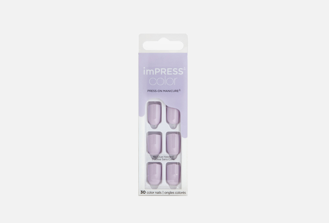 KISS NEW YORK Professional False Nails Impress Manicure Monochrome Pale purple