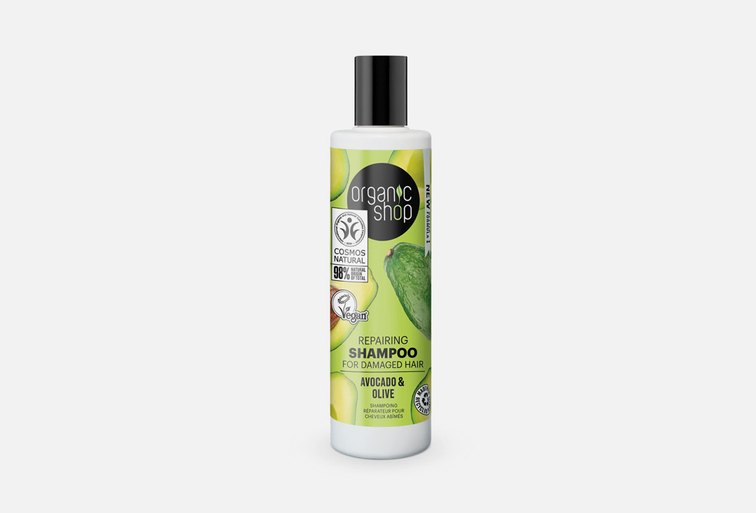 Organic Shop Repairing Shampoo For Damaged Hair Avocado & Olive 