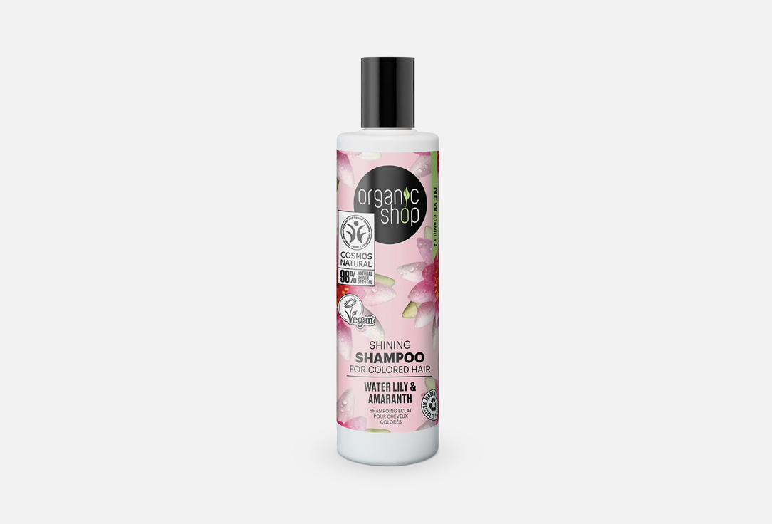 Organic Shop Shining Shampoo For Colored Hair  Water Lily & Amaranth