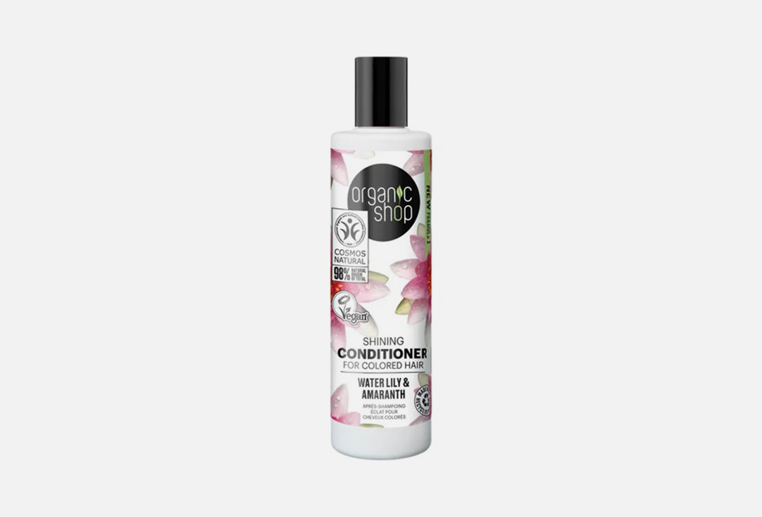 Organic Shop Shining Conditioner For Colored Hair  Water Lily & Amaranth