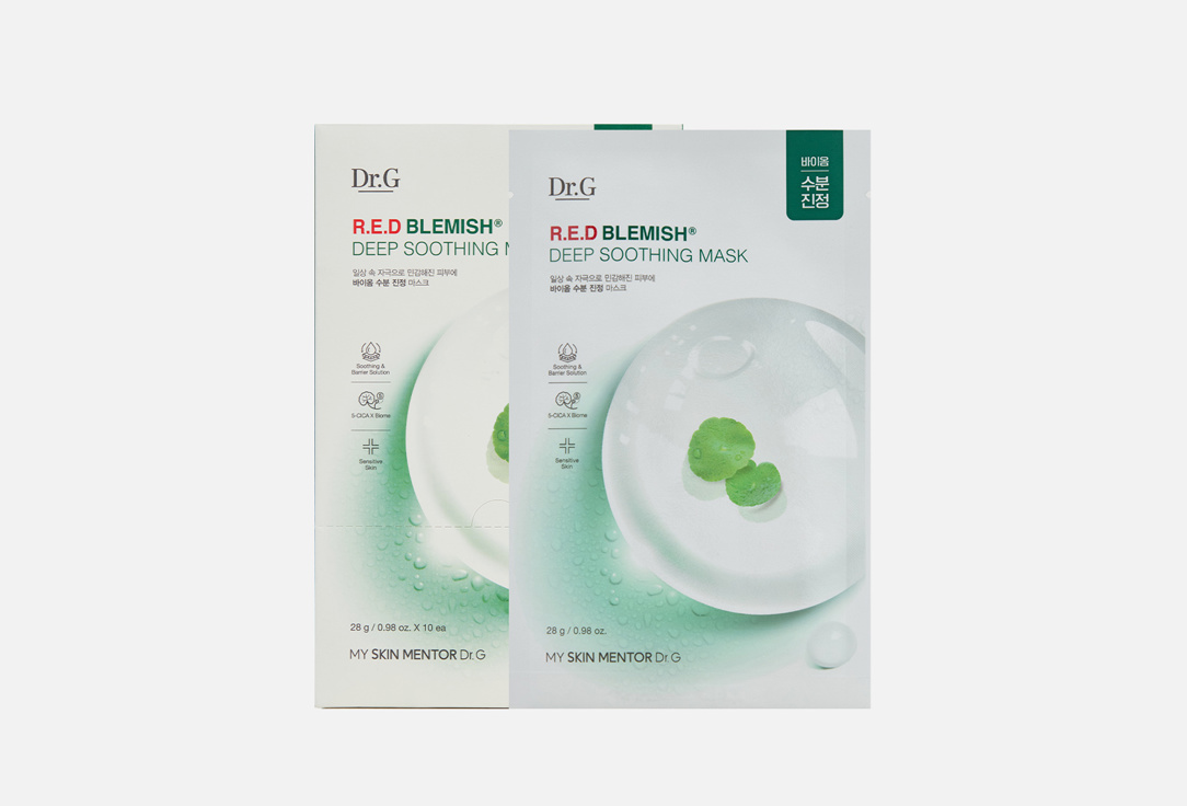 Dr.G DEEP SOOTHING FACE MASK  R.E.D BLEMISH 