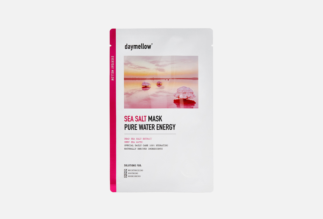 daymellow Soothing Face Sheet Mask SEA SALT MASK PURE WATER ENERGY