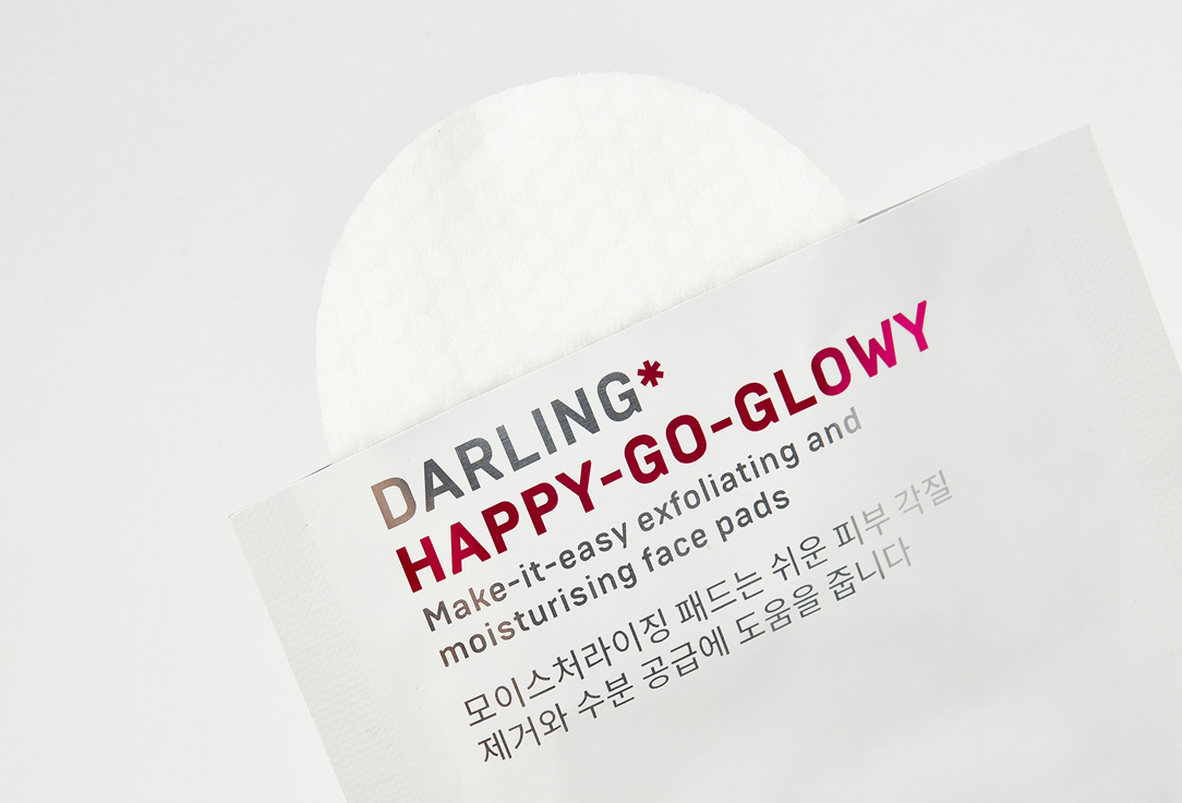 DARLING* Face exfoliating pads Happy-go-glowy