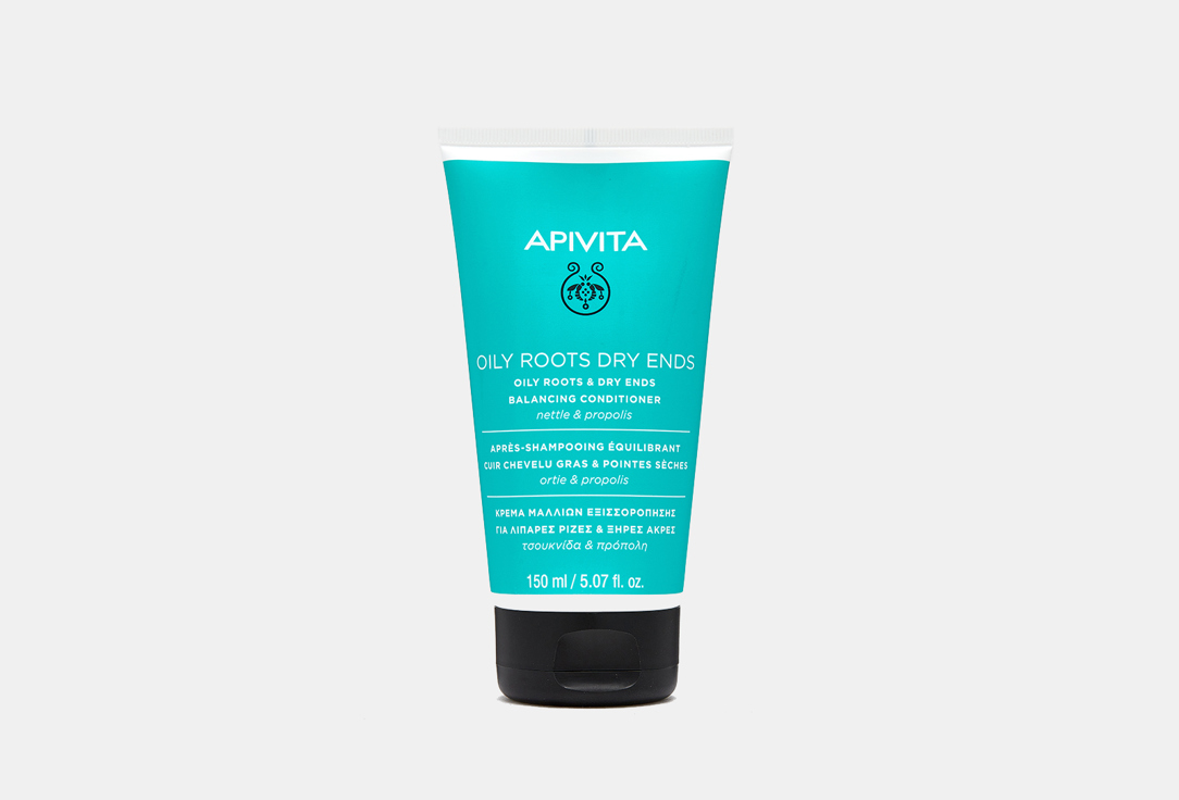 APIVITA Oily roots & dry ends balancing conditioner Nettle & propolis