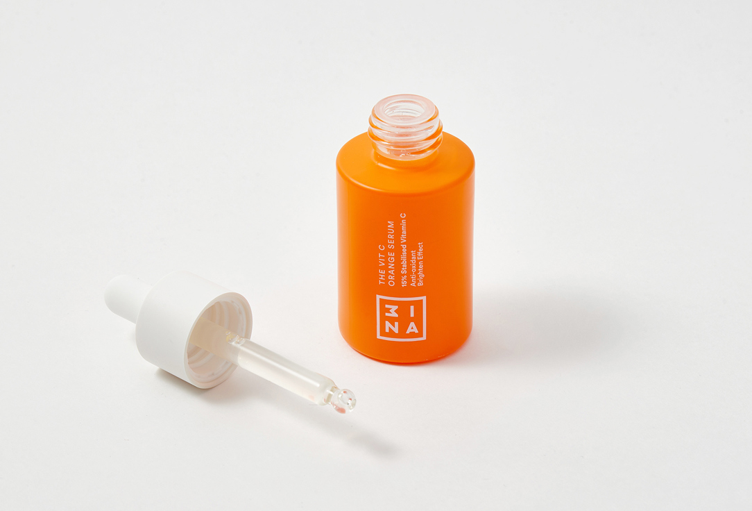 3INA Face serum with Vitamin C The Vit C Orange Serum