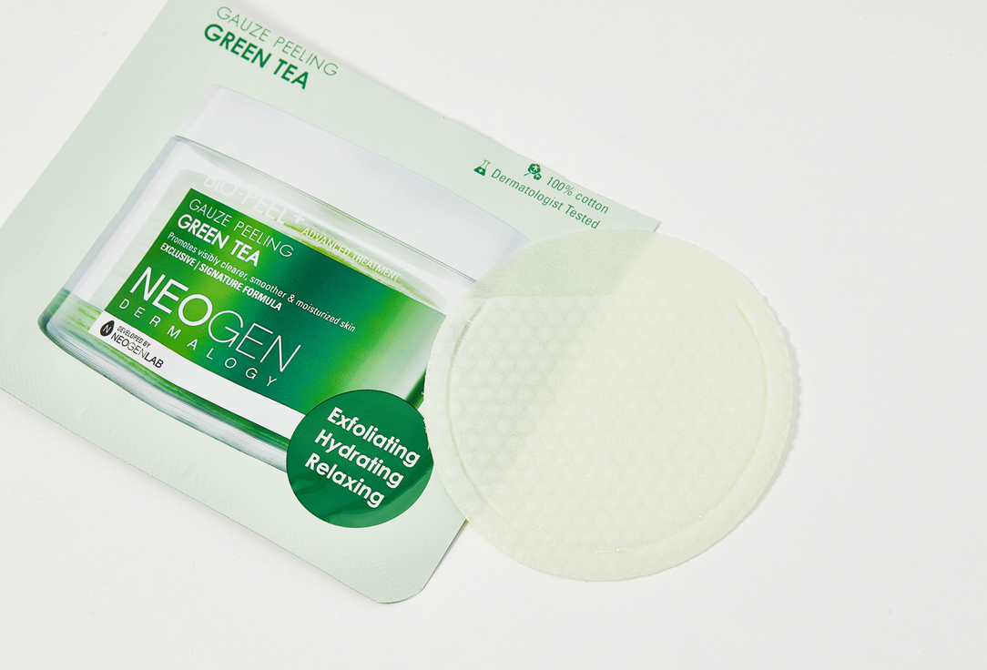 Neogen Moisturizing Face Peeling Pads with Green Tea Bio peel gauze peeling green tea