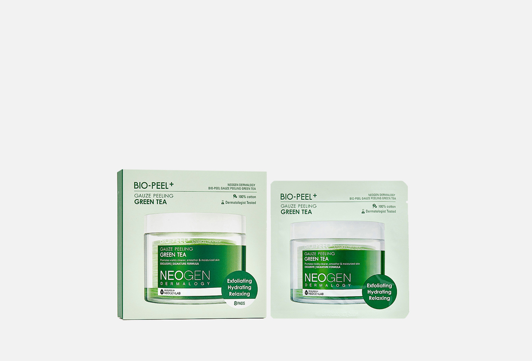 Neogen Moisturizing Face Peeling Pads with Green Tea Bio peel gauze peeling green tea