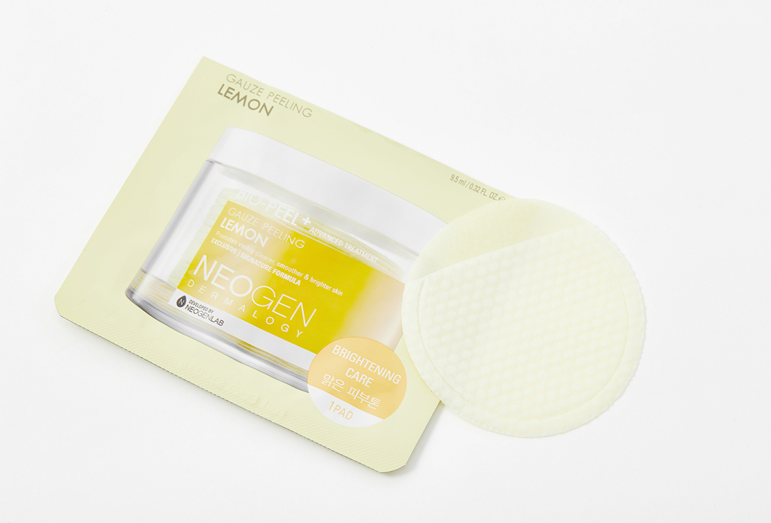 Neogen Lemon Face Brightening Peeling Pads Bio peel + gauze peeling