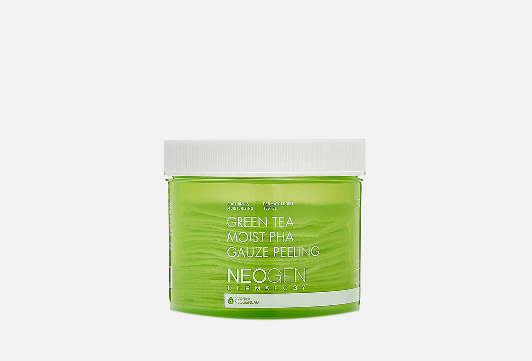 Neogen Green Tea Face Peeling Pads Green tea moist pha gauze