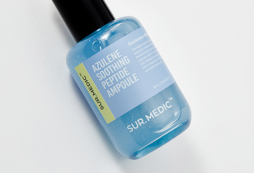 Sur.Medic Soothing Ampoule Face Serum with Azulene and Peptides Azulene soothing