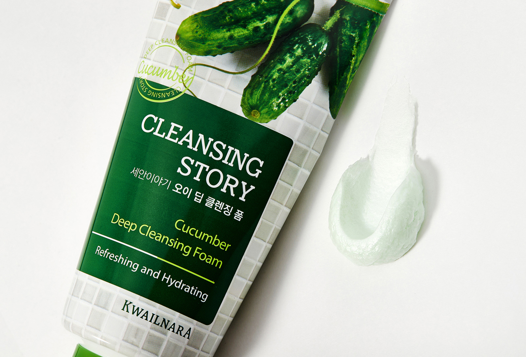 Welcos Cleansing face foam Cleansing story cucumber