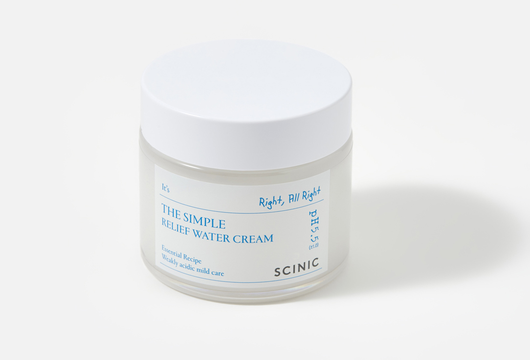 SCINIC Revitalizing cream for sensitive skin The Simple Relief Water Cream