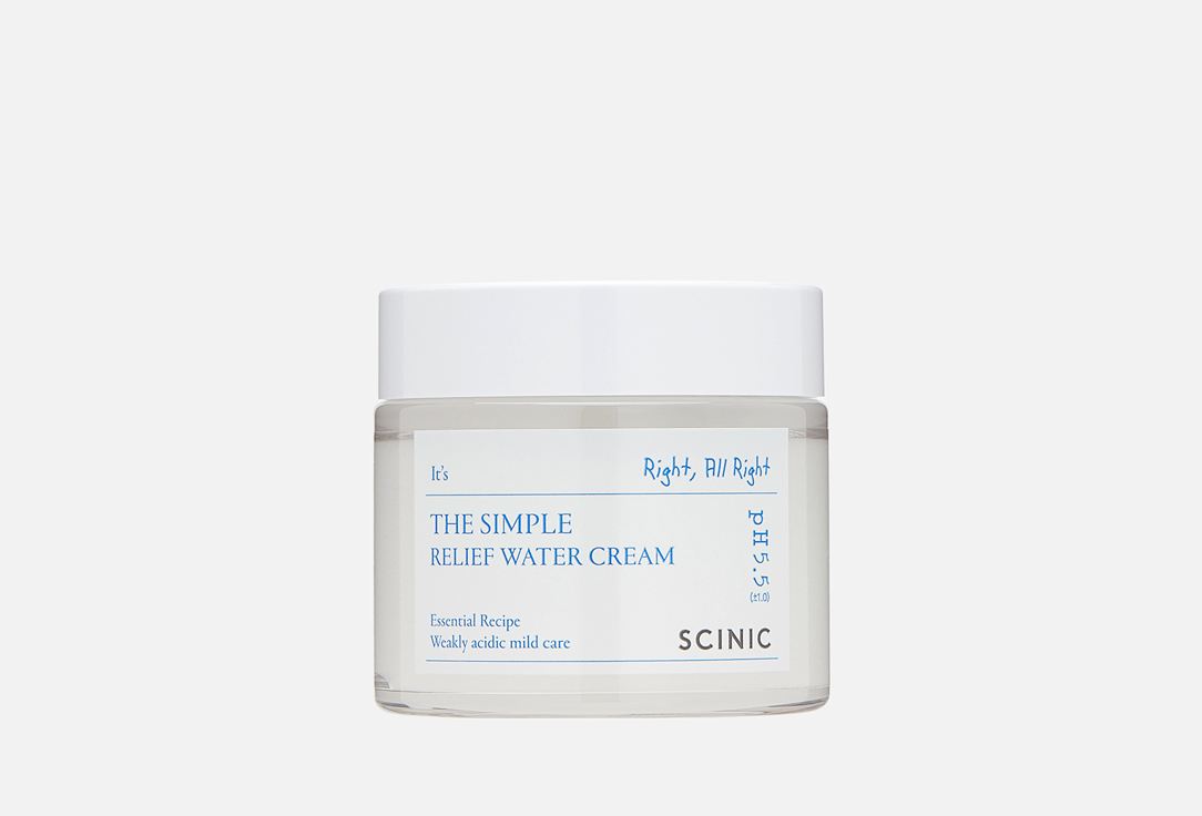 SCINIC Revitalizing cream for sensitive skin The Simple Relief Water Cream