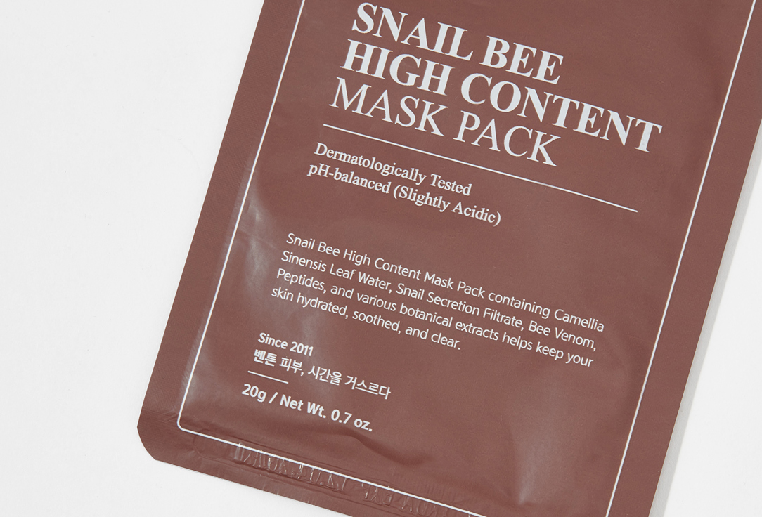 Benton Face sheet mask Snail bee high content