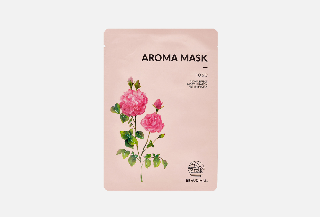 BEAUDIANI Face sheet mask Aroma rose 