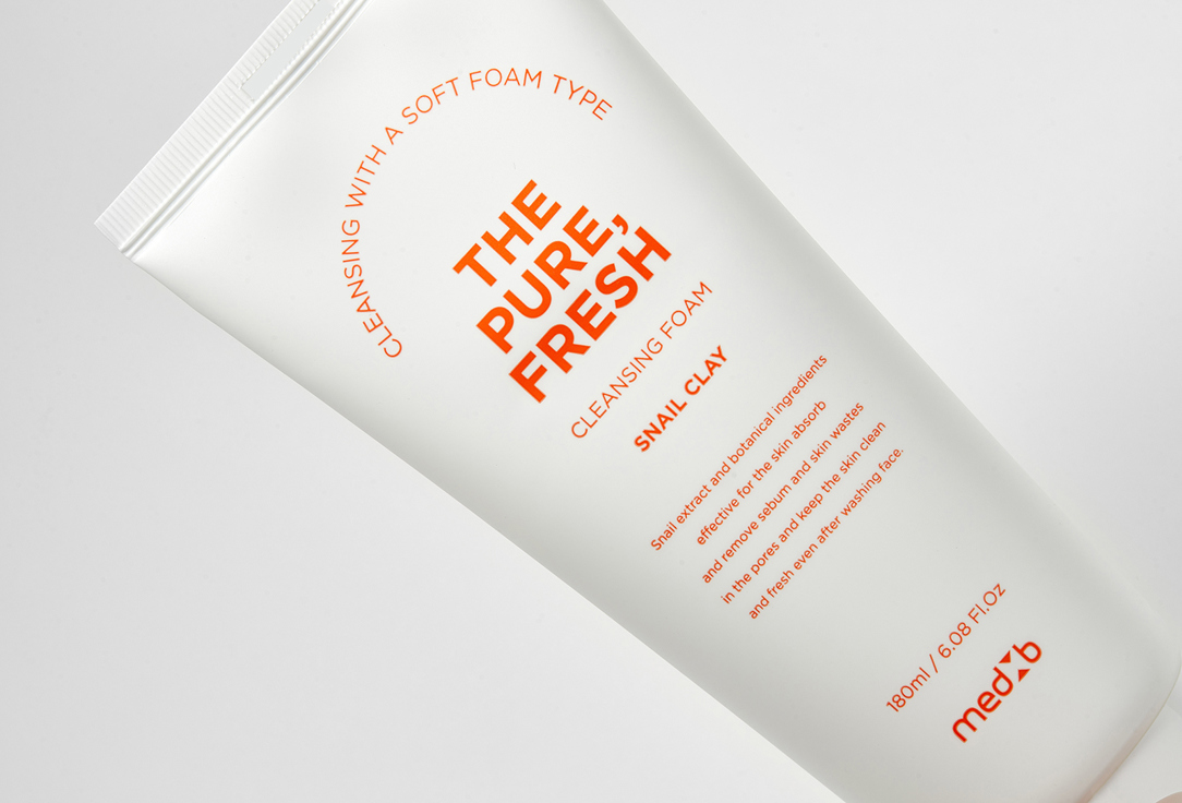 MEDB Face foam The pure Fresh cleansing Snail Clay