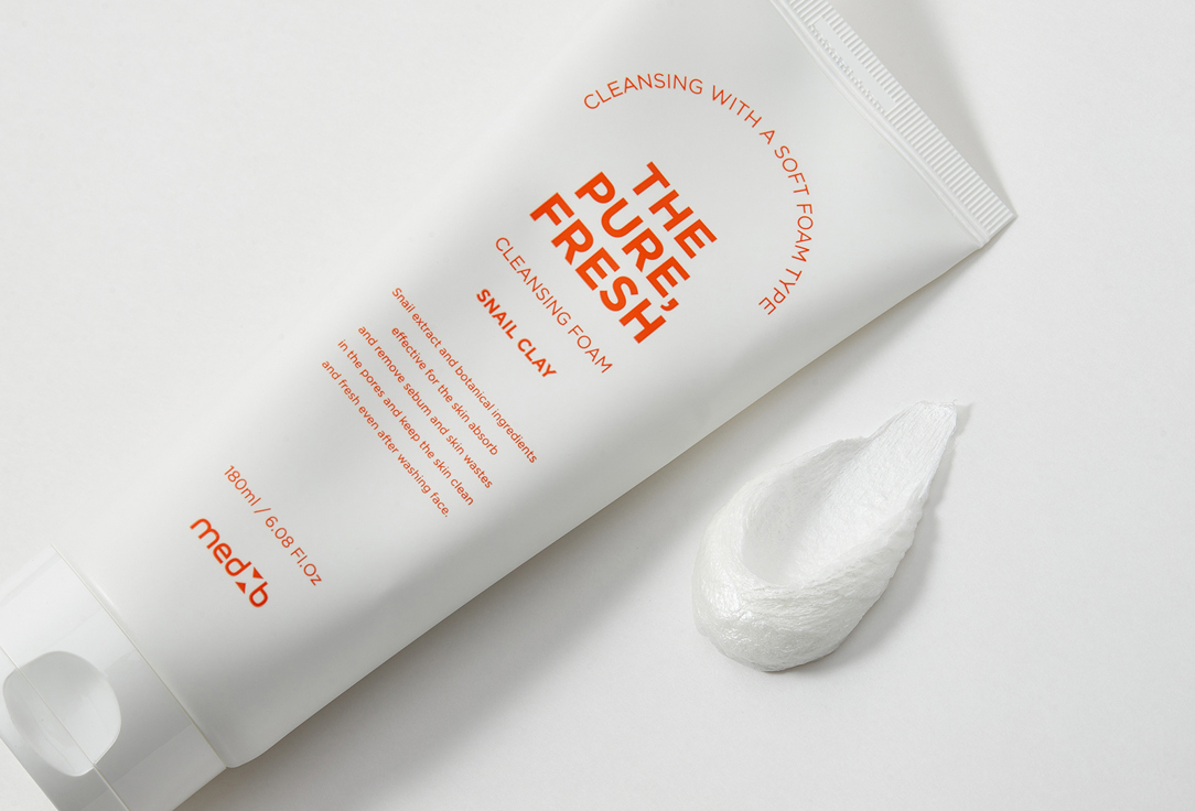 MEDB Face foam The pure Fresh cleansing Snail Clay