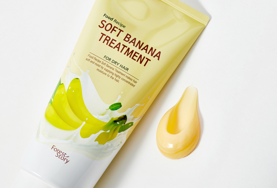 Welcos Hair treatment balm Forest story food recipe soft banana