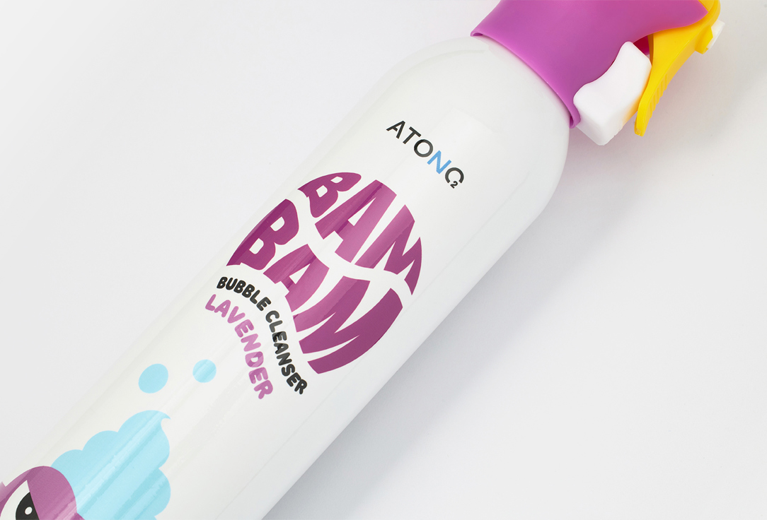 ATONO2 Baby face and body wash Bam bam bubble lavender