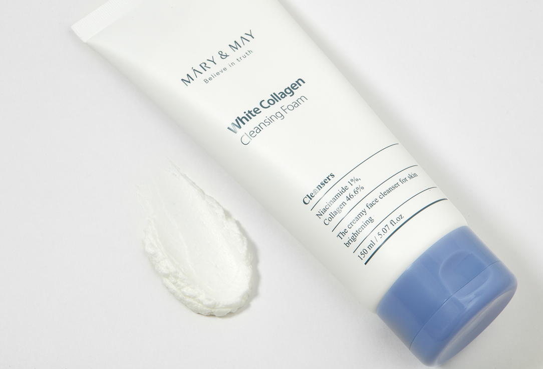 Mary&May Face cleansing foam White collagen