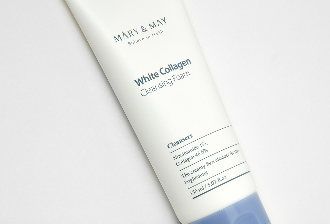 Mary&May Face cleansing foam White collagen