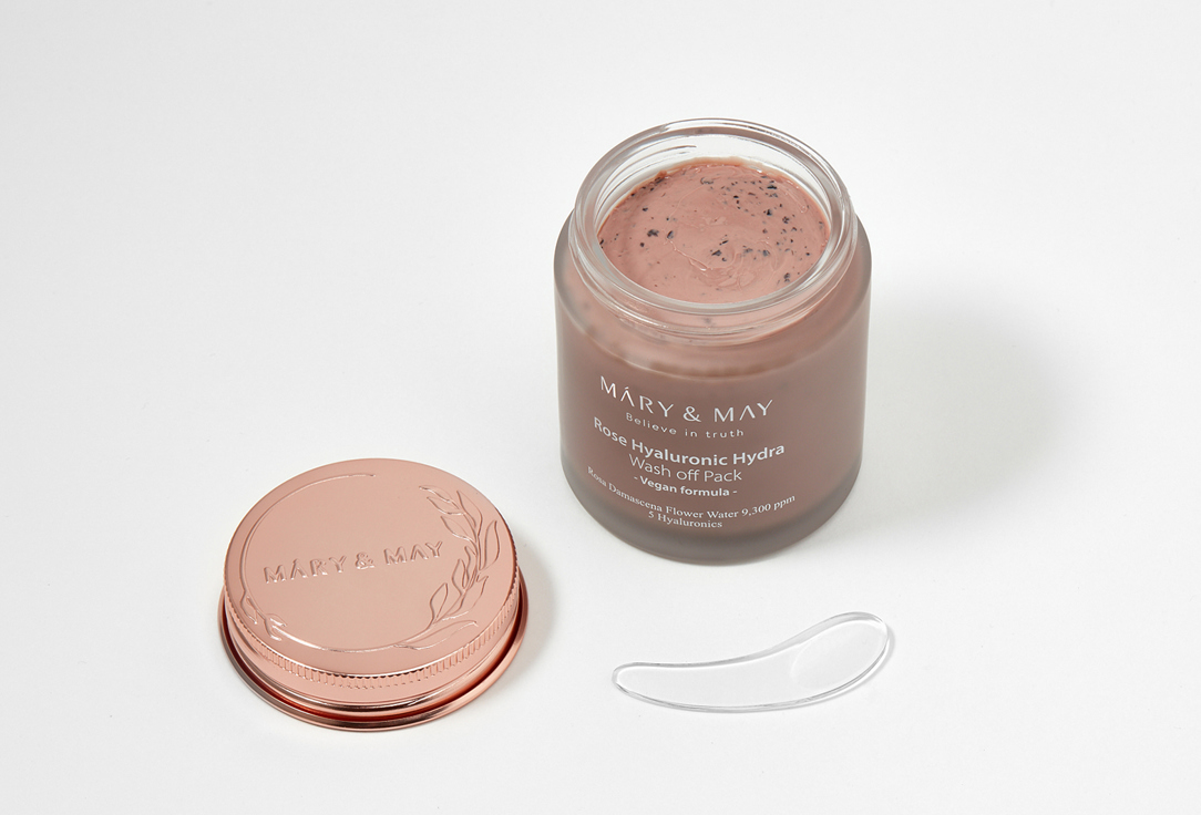 Mary&May Moisturizing face mask Rose hyaluronic hydra wash off