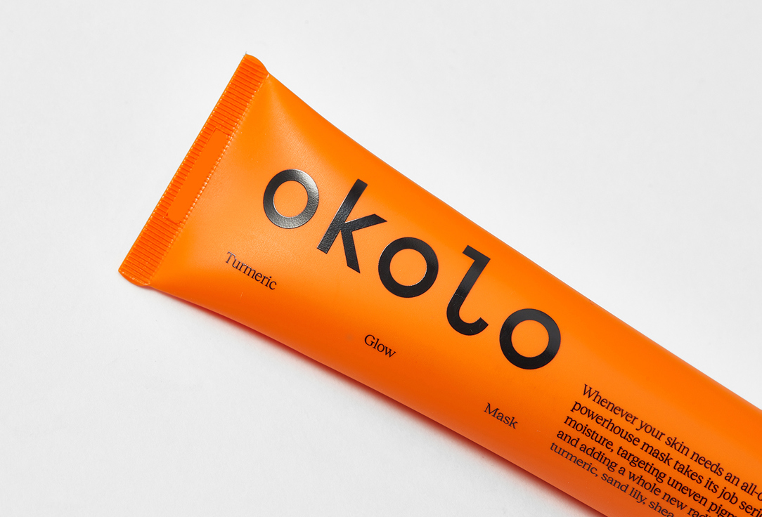 OKOLO Moisturizing face mask Turmeric Glow