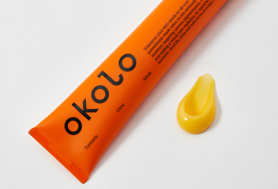 OKOLO Moisturizing face mask Turmeric Glow