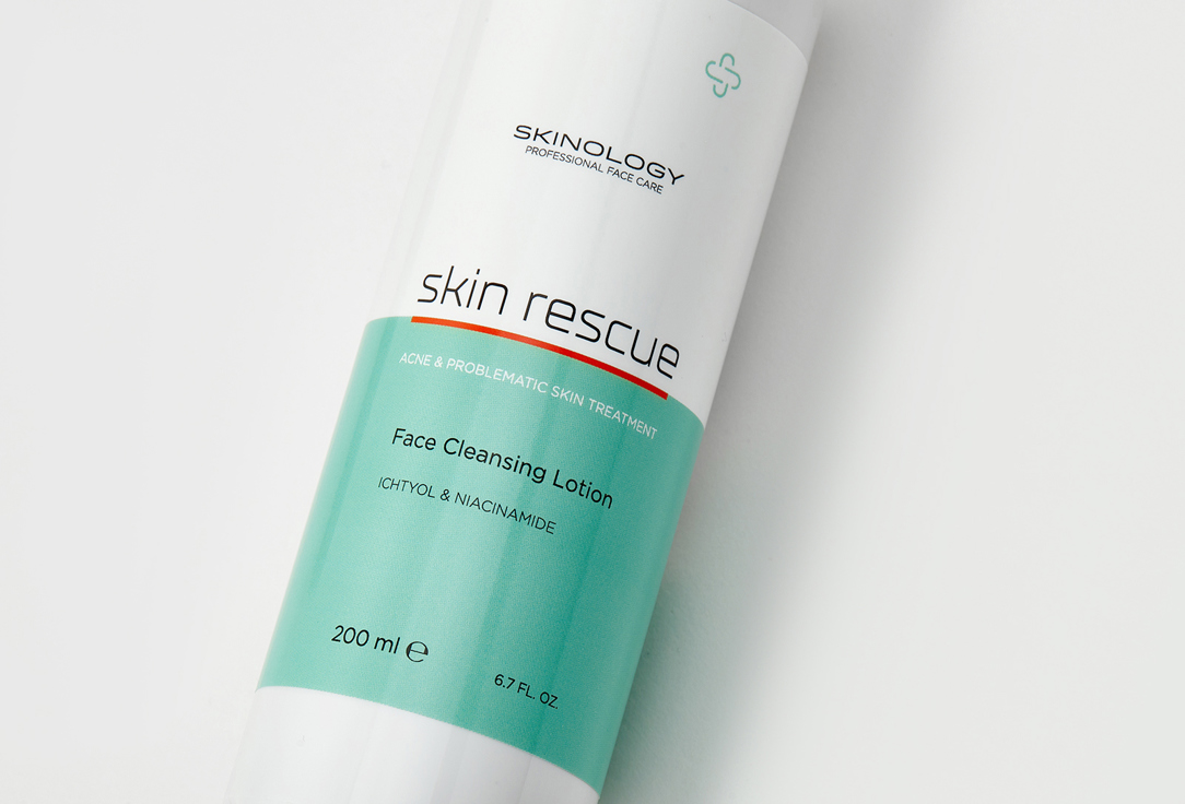 SKINOLOGY Face cleansing lotion Skin rescue ichtiol & niacinamide