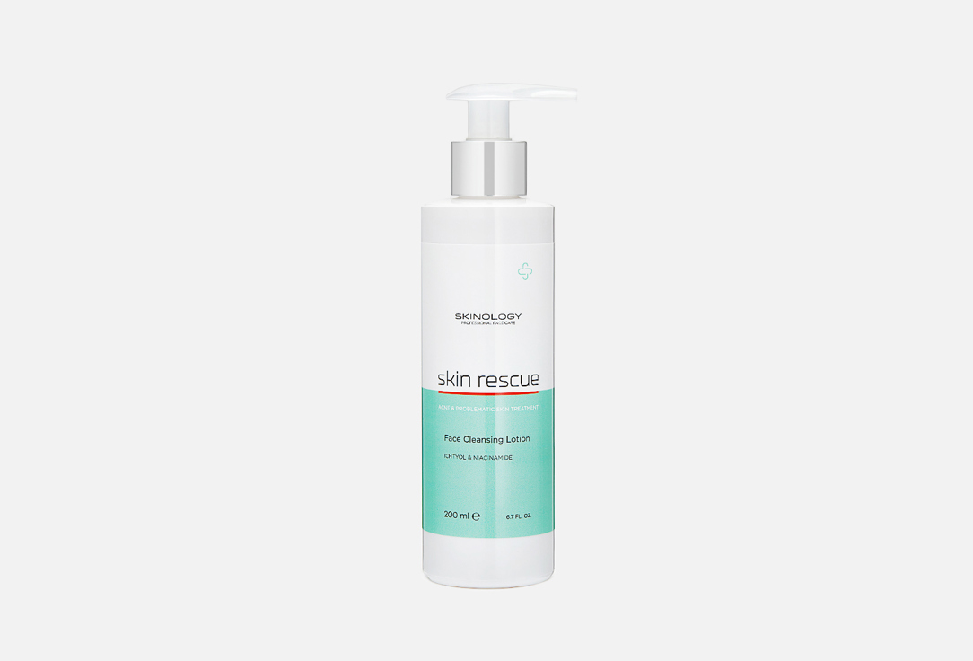 SKINOLOGY Face cleansing lotion Skin rescue ichtiol & niacinamide