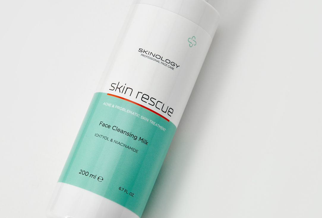 SKINOLOGY Face cleansing milk Skin rescue ichtiol & niacinamide