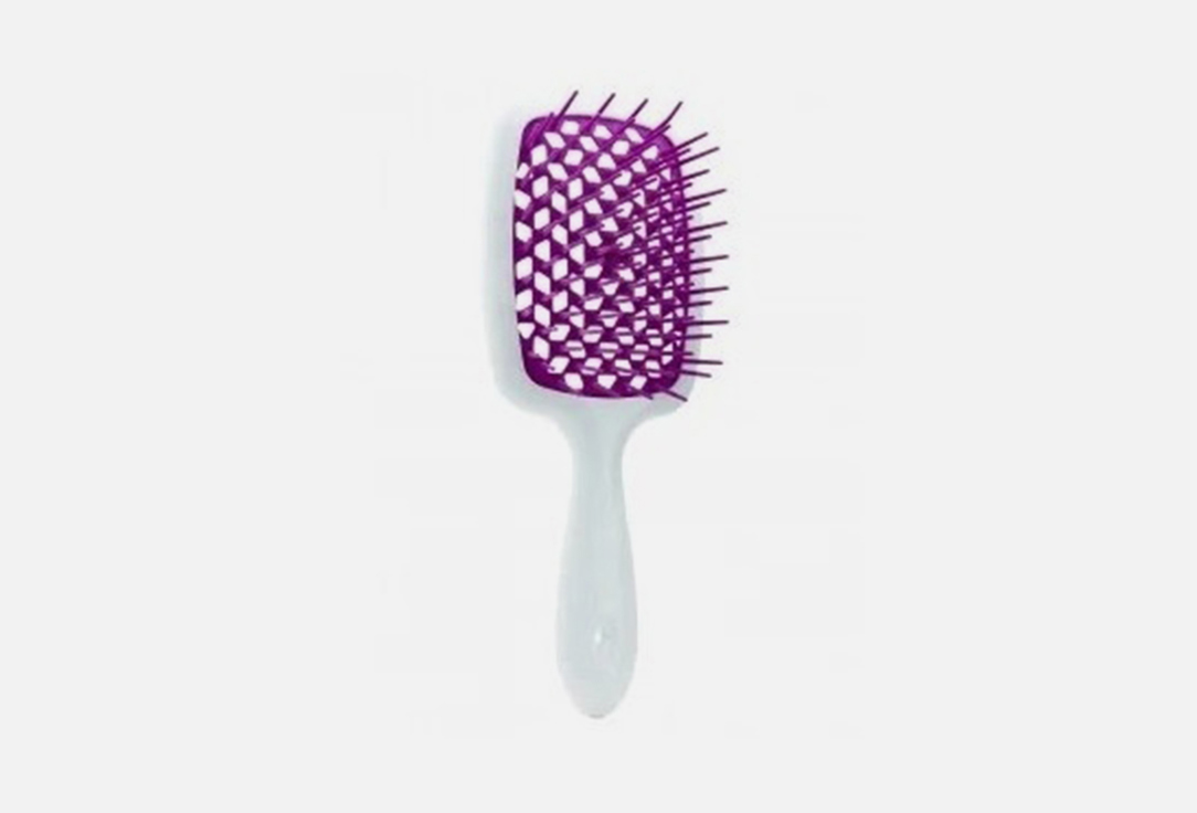 Janeke  small Hair brush  Superbrush White with fuchsia